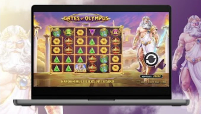 jocul gates of olympus online pe un ecran